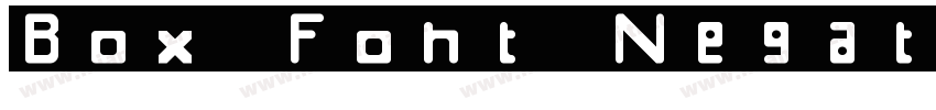 Box Font Negative字体转换